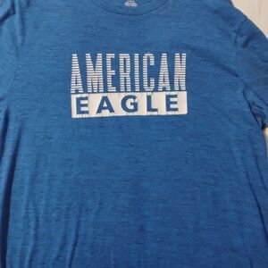 American Eagle Outfitters Heather Blue Tee